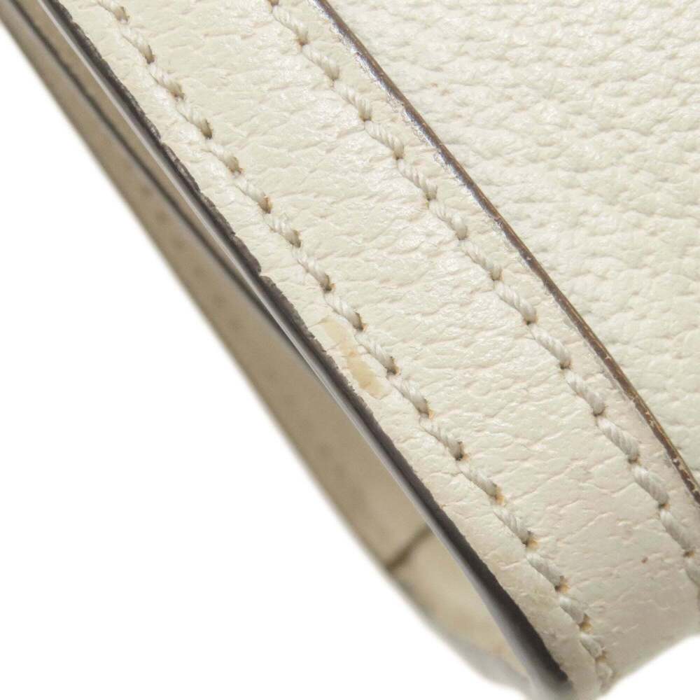 GUCCI Authentic White Leather Shoulder Bag - Picture 14 of 16